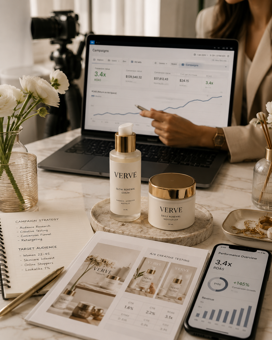 Verve Skincare Meta Campaign